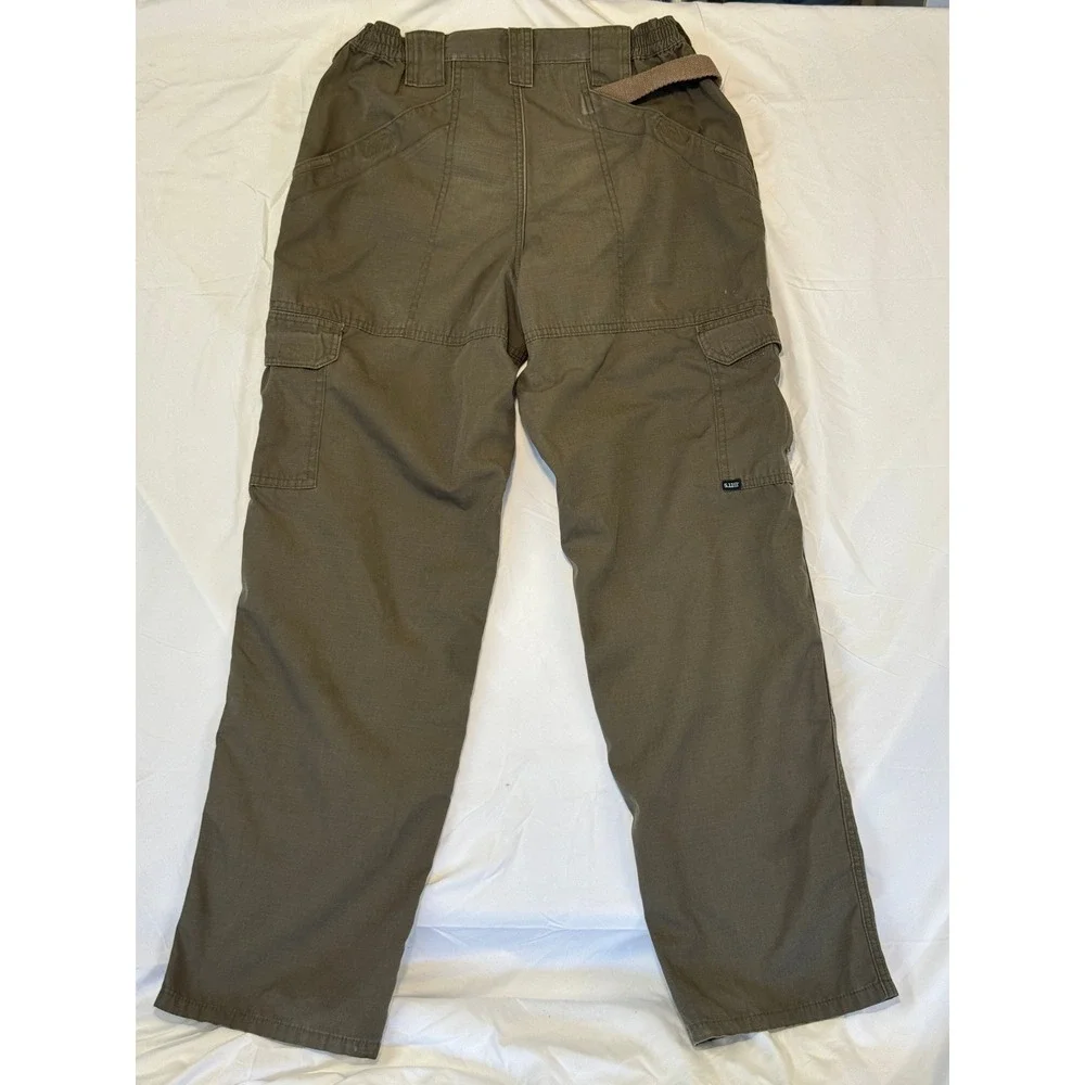 5.11 Tactical Cargo Pants Mens 32x30 Olive Green Ripstop Utility Trousers 74273